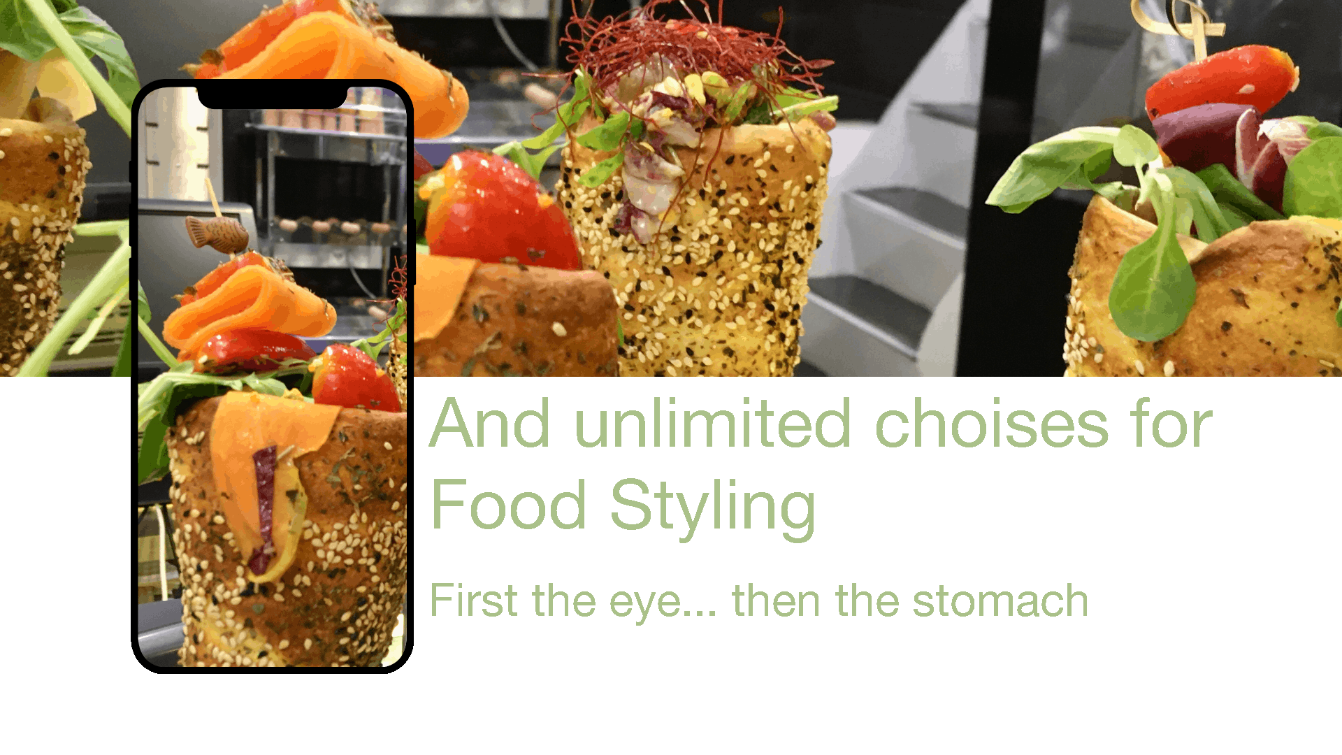 Green Roll Food Styling English
